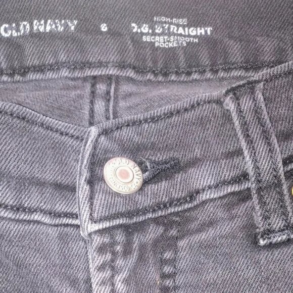 Lady's vintage raw hem size 6 straight high waisted jeans secret pockets NWOT - Picture 3 of 14